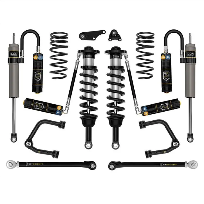 Icon Vehicle Dynamics 1.25-3" Lift Stage 9 Suspension Kit W/ Tubular Uca & Overland Rear Coil Springs For '24-'25 Toyota Tacoma 4Wd 1