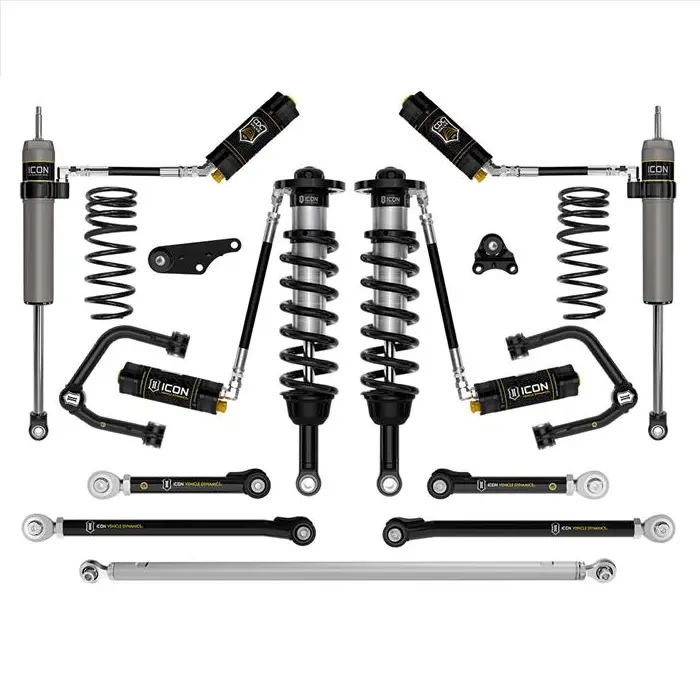 Icon Vehicle Dynamics 1.25-3" Lift Stage 11 Suspension Kit W/ Overland Rear Coil Springs, Tubular Uca, Links & Track Bar For '24-'25 Toyota Tacoma 4Wd 1