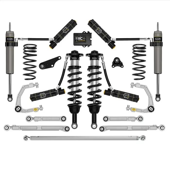 Icon Vehicle Dynamics 1.25-3" Lift Stage 13 Suspension Kit W/ Overland Rear Coil Springs, Billet Uca, Links & Track Bar For '24-'25 Toyota Tacoma 4Wd 1