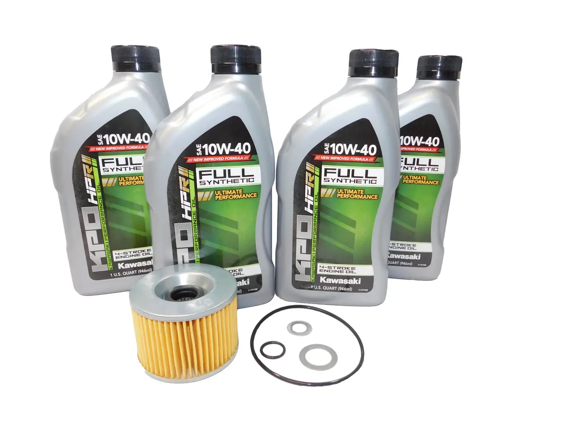 1987-1990 Kawasaki Ninja 750R Zx750f F Oem Full Synthetic Oil Change Kit Kaw117 1