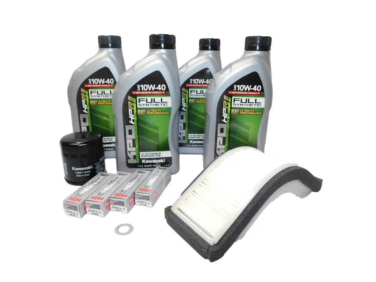 2004-2005 Kawasaki Ninja Zx-10R Zx1000c Oem Full Synthetic Service Kit Kaw134 1