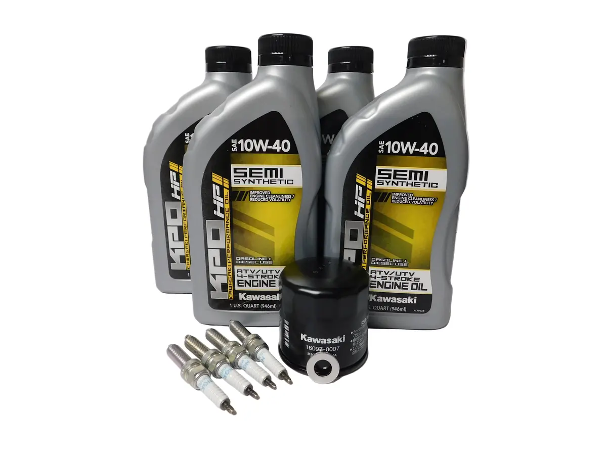 2026 Kawaski Teryx H2 Oem Oil Change Kit With Spark Plugs Kaw180 1