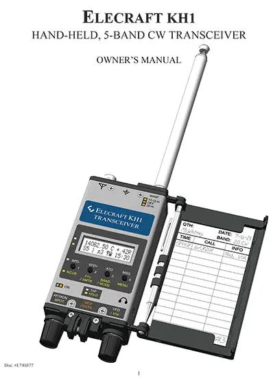E740377 - Kh1 Owner's Manual 1