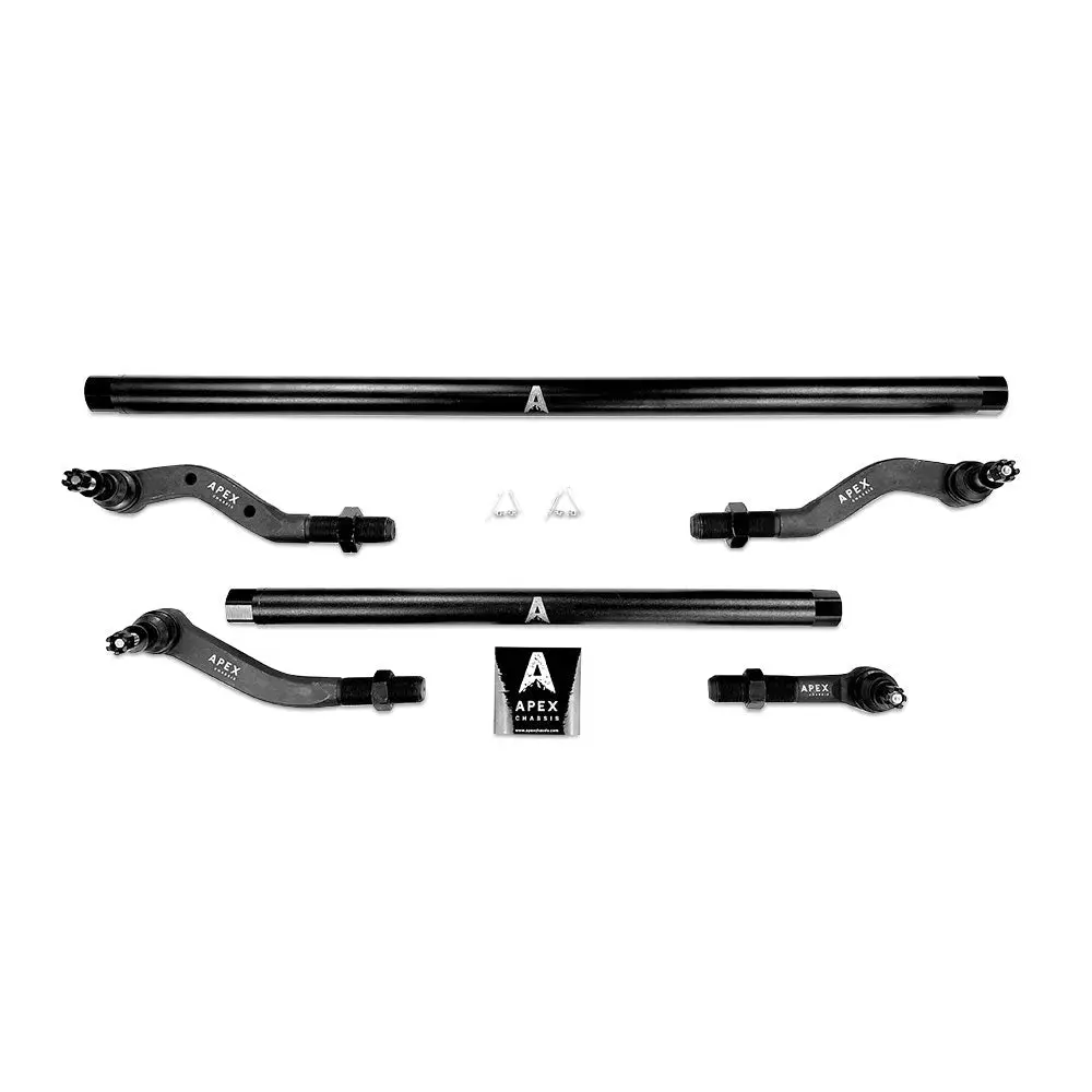 Apex Chassis 2.5 Ton Steering Kit Otk Blk Steel W/D44 For '18+ Jeep Wrangler Jl & '20+ Jeep Gladiator Jt 1