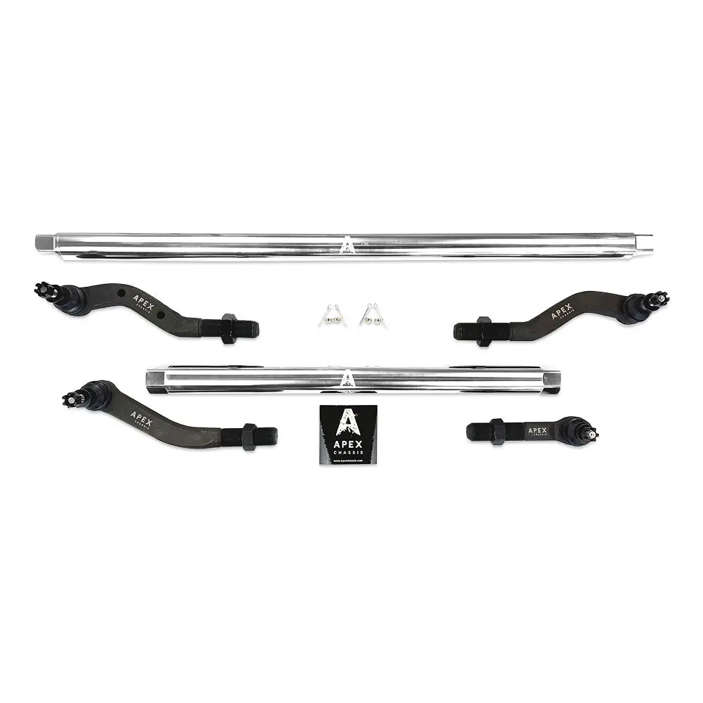 Apex Chassis 2.5 Ton Steering Kit Pol Alum - Kit140 For 07-18 Jeep Wrangler Jk 1