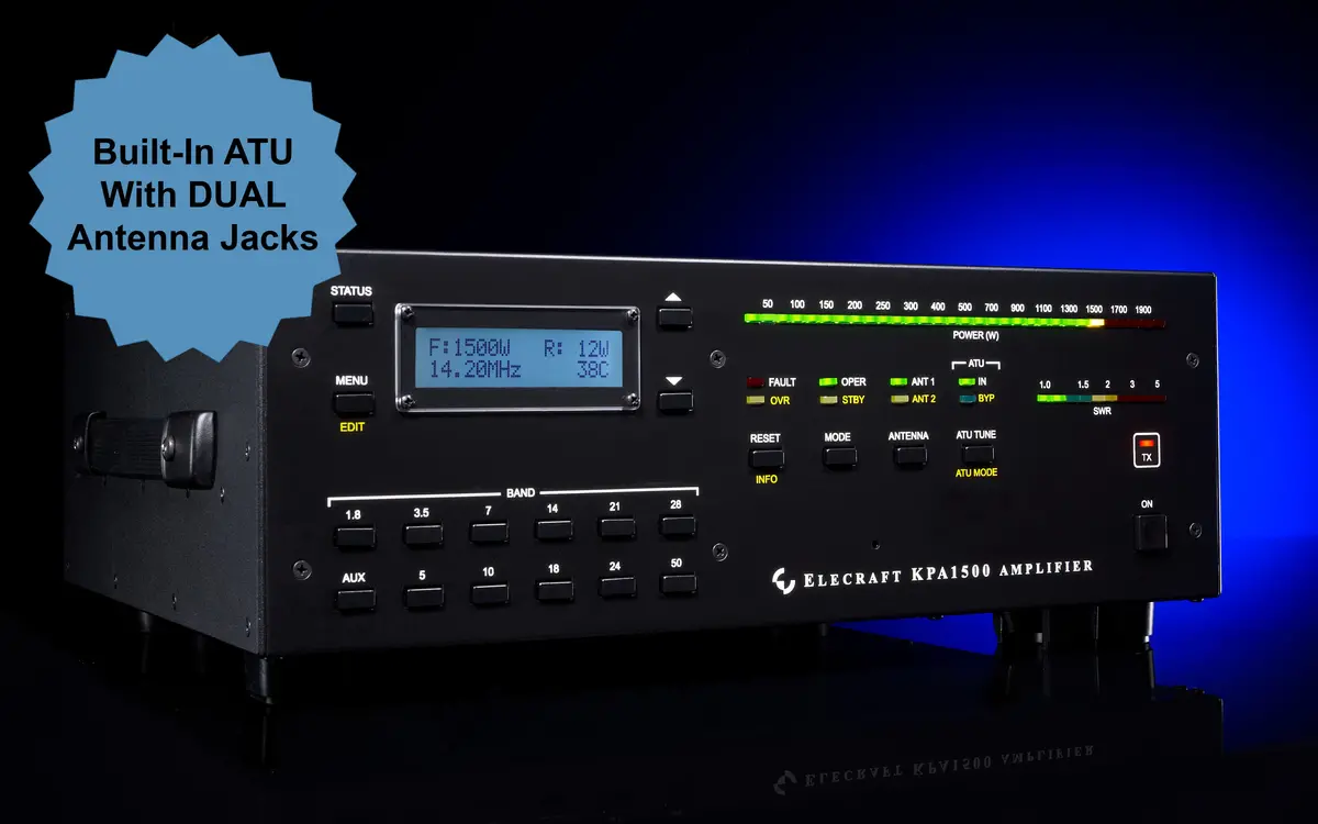 Kpa1500 1500W Amplifier W/Internal Atu, $100 Discount + Free Shipping! 1