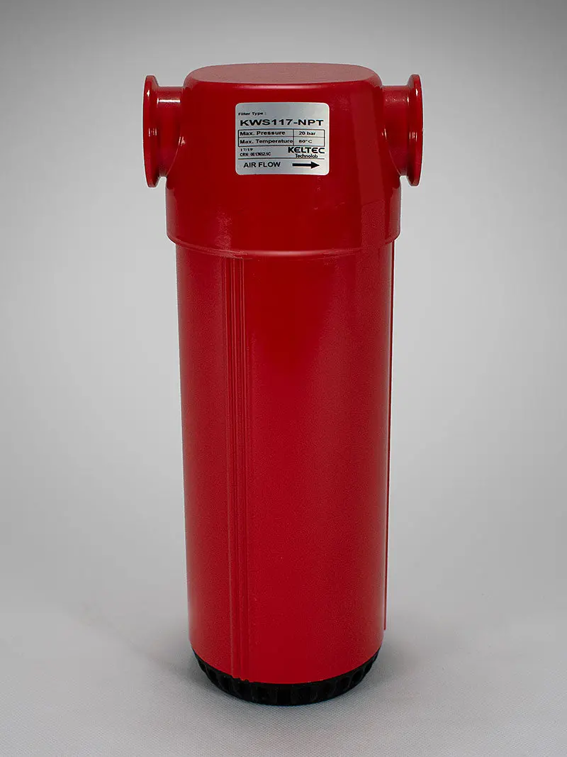 Keltec 1/2", 58 Cfm, Compressed Air Water Separator, Float Drain, Pn: Kws58 1