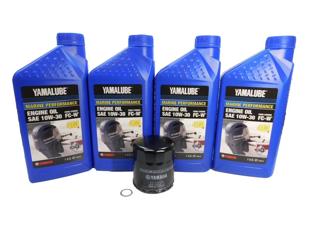 Yamaha Oem F75-115 Outboard Oil Change Kit 4Qt 10W30 Lub-Mrnmd-Kt-11 1