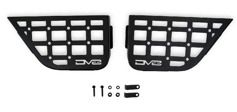 Dv8 Offroad Slim Front Door Molle Pocket Panels For '11-'18 Jeep Wrangler Jk / Jku 1