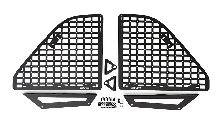 Dv8 Offroad Rear Window Molle Storage Panels For '18-'23 Jeep Wrangler Jlu Unlimited 4 Door 1