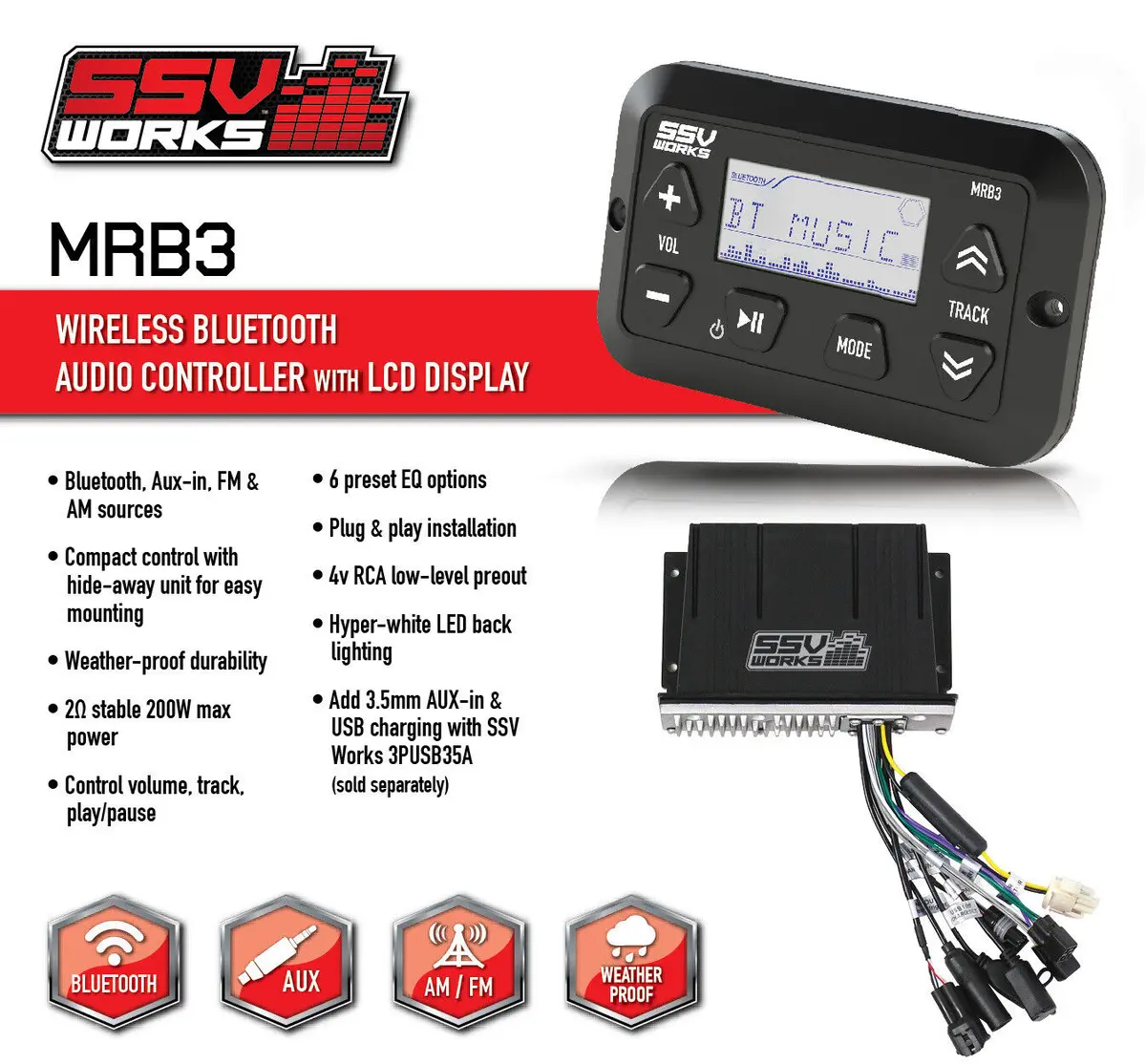 Ssv Universal Bluetooth Audio Media-Controller With Lcd-Display 1