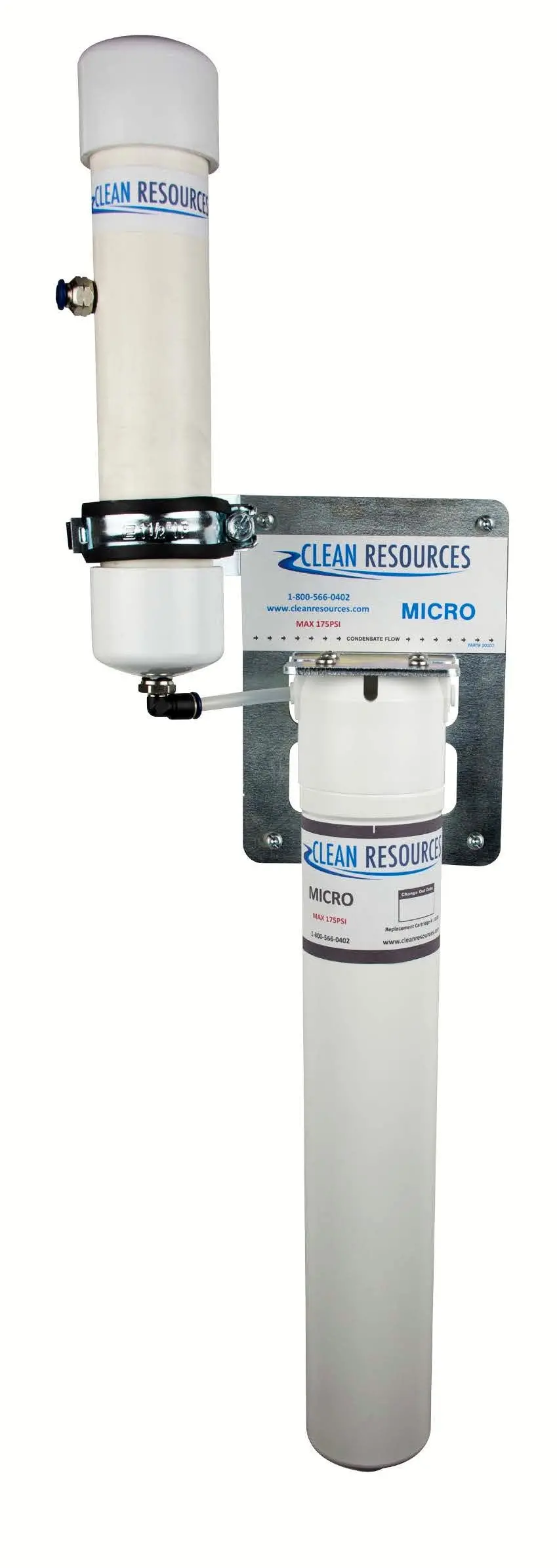 Clean Resources Micro - Oil/Water Separator Up To 50 Cfm Up To 125Psi 1