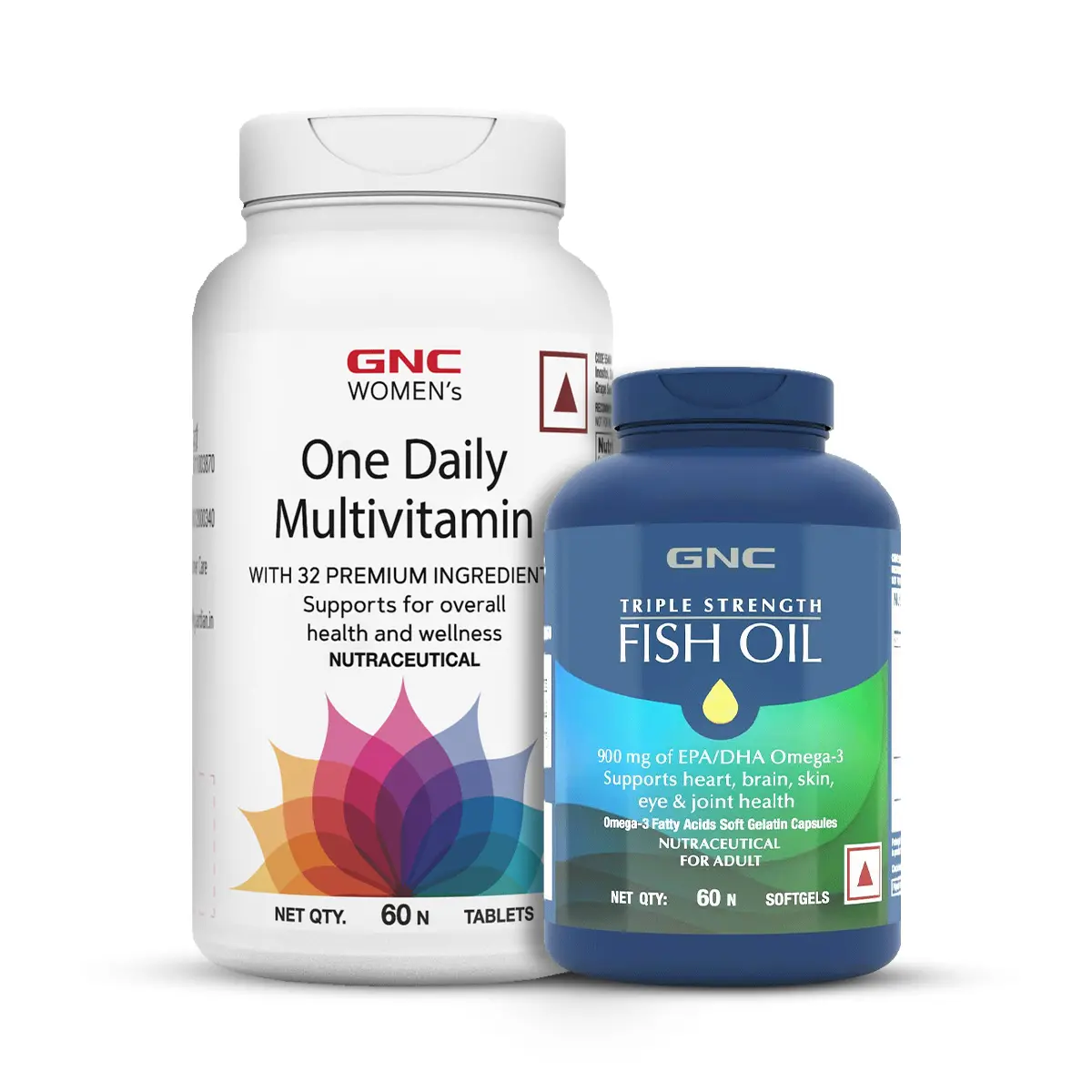 Gnc Womens One Daily Multivitamin + Triple Strength Fish Oil 2