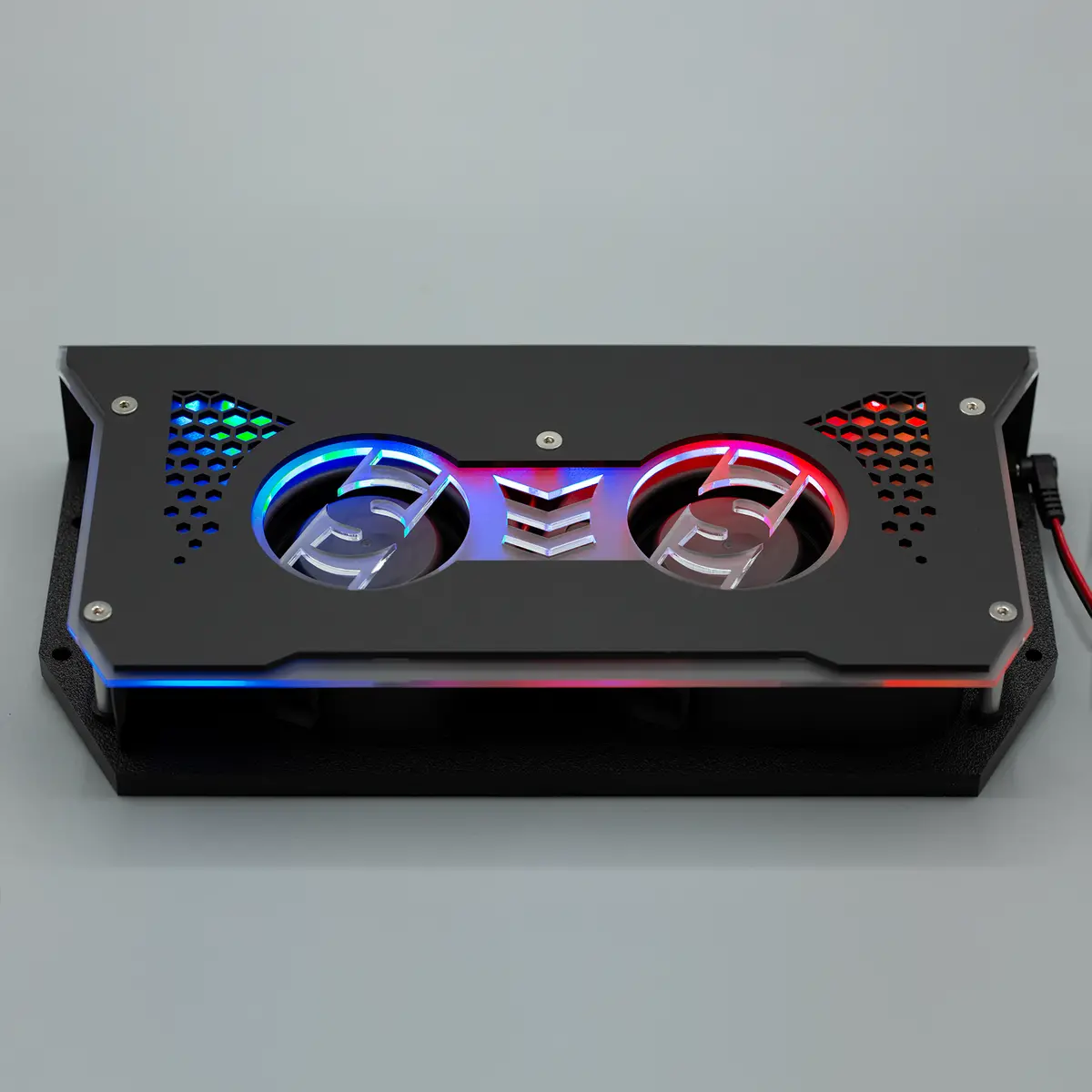 Sparked Innovations Fannie Twin Motor Cooling Fan W/ Rgb Led 1