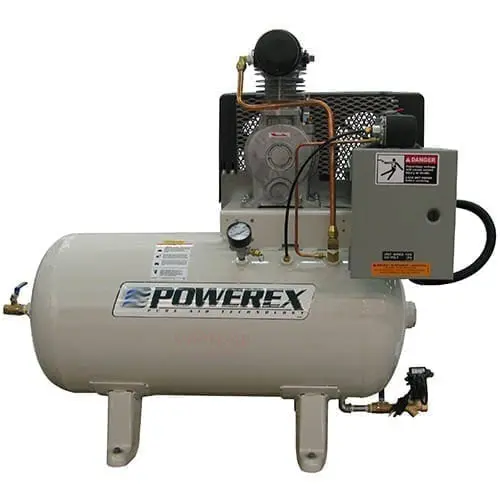 Powerex Ots - 3Hp Oil-Less Reciprocating Air Compressor, Ops030 Pump, 10.1 Cfm @ 100 Psig 1