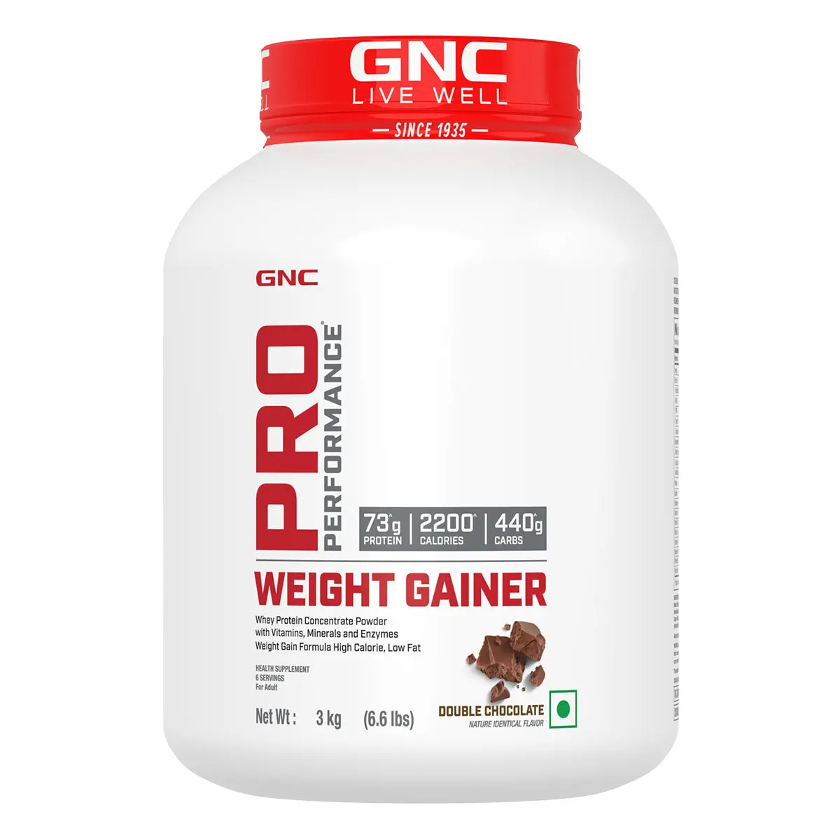 Gnc Pro Performance Weight Gainer 3Kg Double Chocolate 1