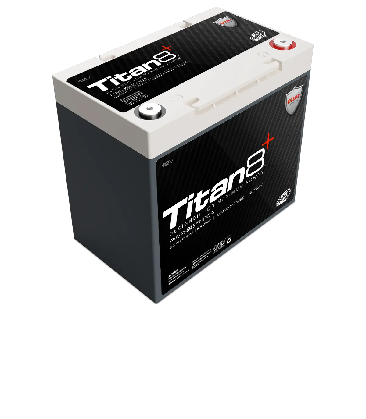 Xs Power Titan8 Pwr-S5-5100R 12V Lithium Bci Group 51R Battery 1