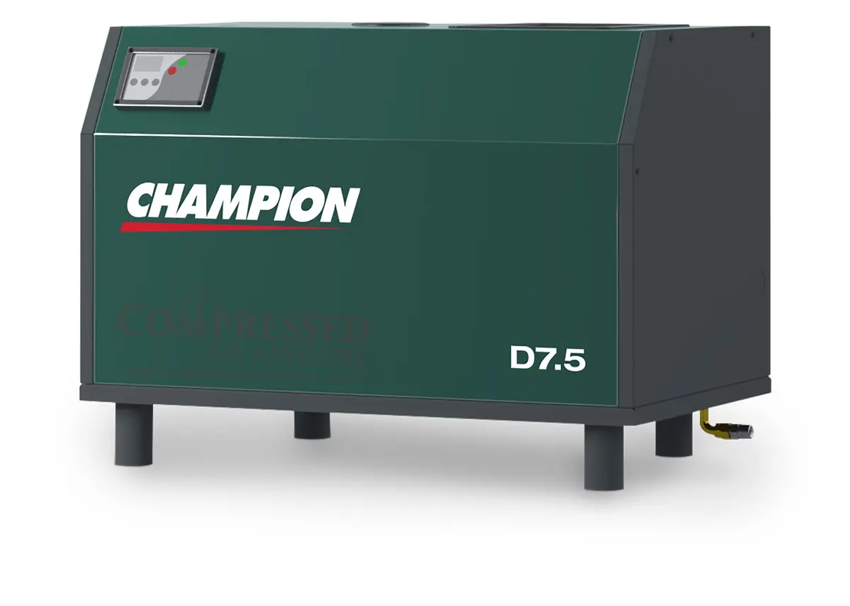 Champion D7.5 - 7.5Hp Rotary Screw Air Compressor, Base Mounted, 28 Cfm @ 145 Psi 1
