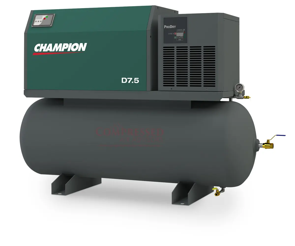 Champion D7.5 Air System – 7.5 Hp Rotary Screw Compressor – 145 Psi 1
