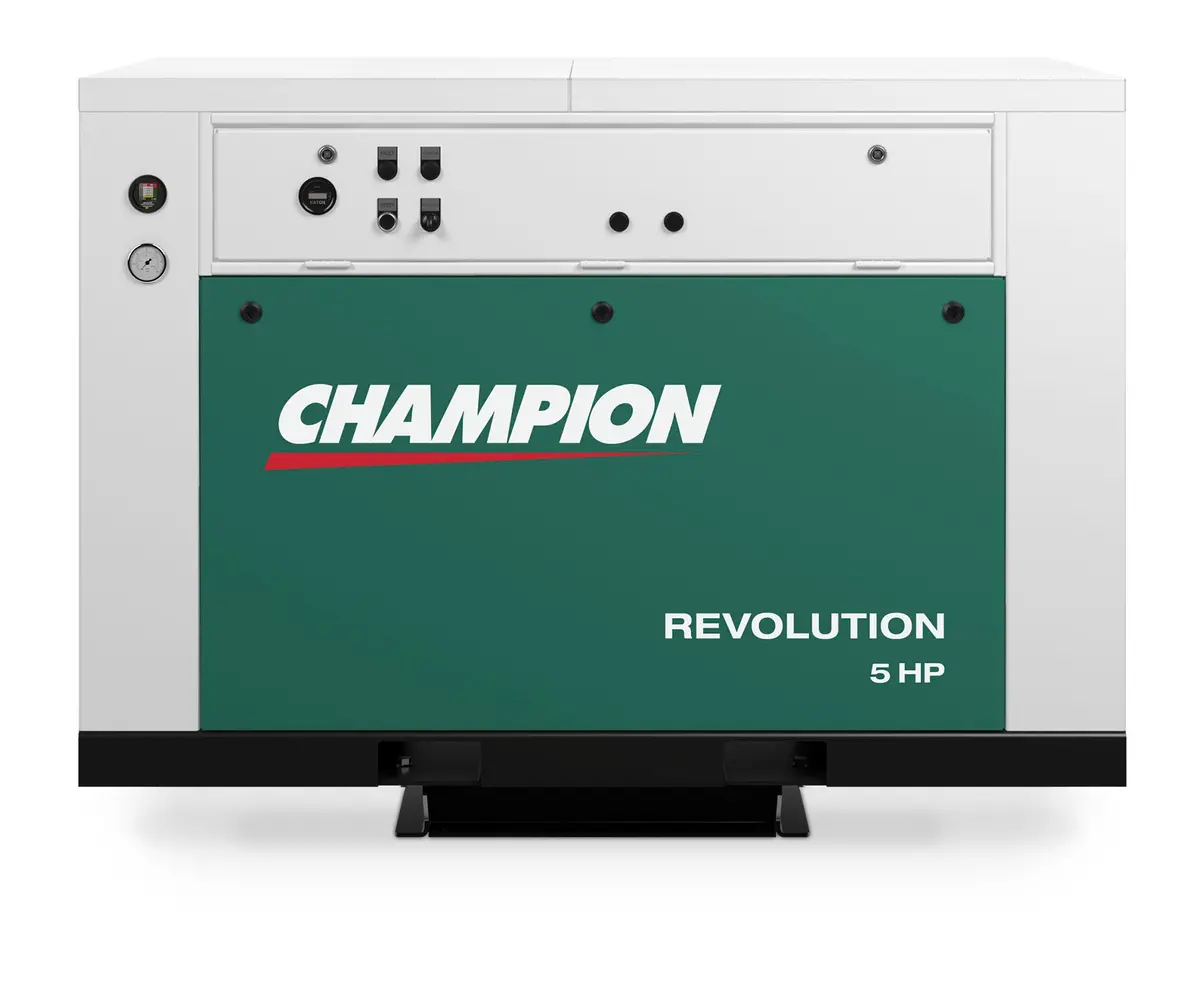 Champion Bqr5 Revolution 5Hp Quiet Enclosed Reciprocating Air Compressor, Base Mounted, 16.8 Cfm @ 175 Psi, 63 Dba 1