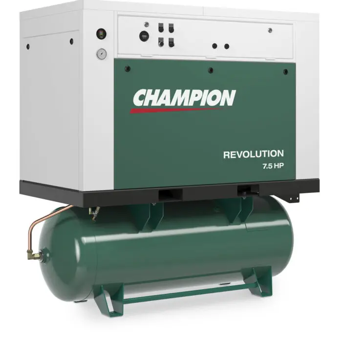 Champion Hqr5-8 Revolution 5Hp Quiet Enclosed Reciprocating Air Compressor, 80 Gallon Air Receiver, 16.8 Cfm @ 175 Psi, 63 Dba 1