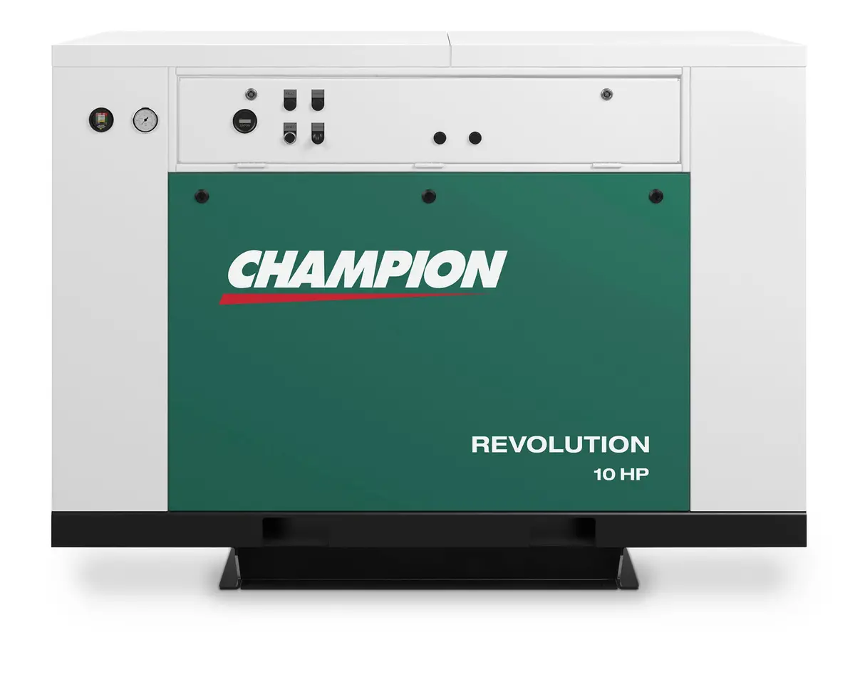 Champion Bqr15f Revolution 15Hp Quiet Enclosed Reciprocating Air Compressor, Base Mounted, 46.6 Cfm @ 175 Psi, 65 Dba 1