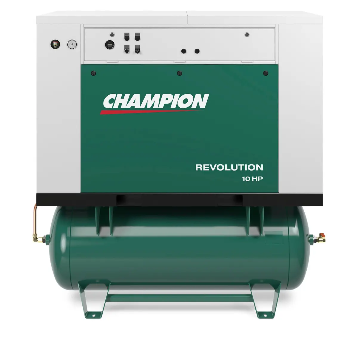 Champion Hqr10-12 Revolution 10Hp Quiet Enclosed Reciprocating Air Compressor, 120 Gallon Air Receiver, 33.5 Cfm @ 175 Psi, 62 Dba 1