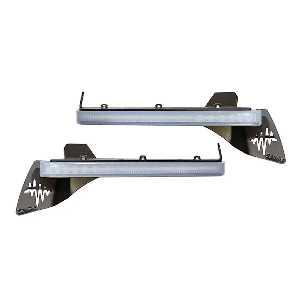 Quake Led Slim Chop Drl Turn Signals With Sequential Switchback Lights For '18-Current Jeep Wrangler Jl Sahara / '20-Current Gladiator Overland 1