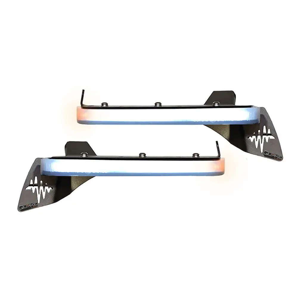Quake Led Slim Chop Drl Turn Signals With Sequential Switchback Lights For '18-Current Jeep Wrangler Jl / '20-Current Gladiator Sport / Sport S 1