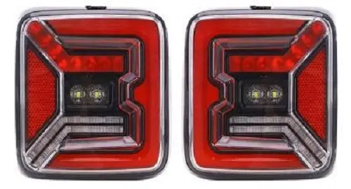 Quake Led Tempest Series Tech Tail Lights Kit For '18-'23 Jeep Wrangler Jl / Jlu 1