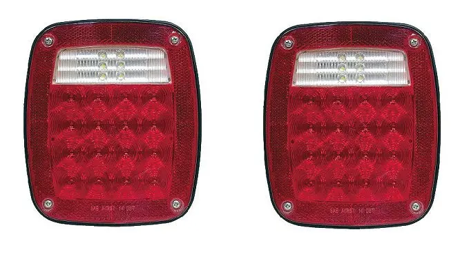 Quake Led Tempest Series Led Tail Lights Kit For '97-'06 Jeep Wrangler Tj / Lj Unlimited 1