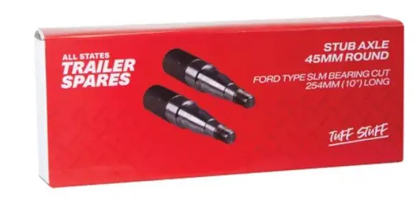 All States Trailer Stub Axles 45Mm Round Slm 10In R1303 1