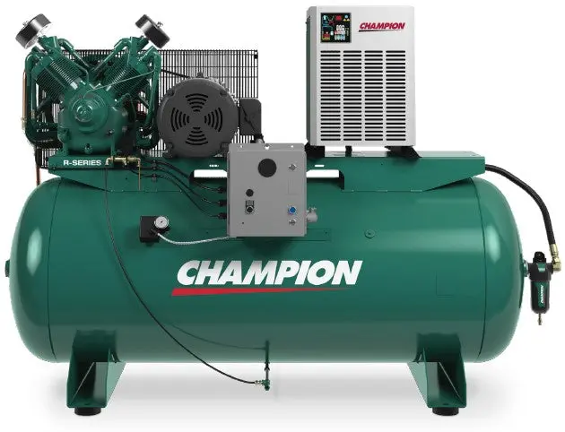 Champion Hr15f-12 Air Station – 15 Hp Reciprocating Compressor With Mounted Dryer 1
