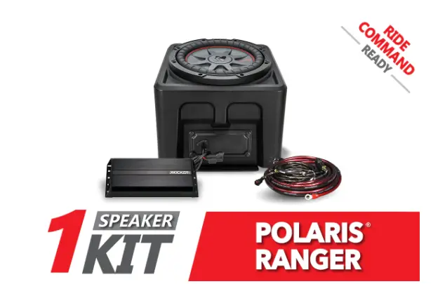 Ssv Works 10" Subwoofer Add On For Ride Command Equipped '18-'24 Polaris Ranger Xp 1000 1