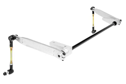 Rock Jock Antirock Front Sway Bar Kit (Billet Aluminum 7075 Arms & Brackets, 0.850" Bar) For '07-'18 Jeep Wrangler Jk 1