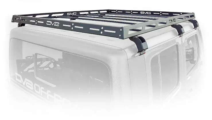 Dv8 Offroad Utility Roof Rack - Black For '20+ Jeep Gladiator Jt 1