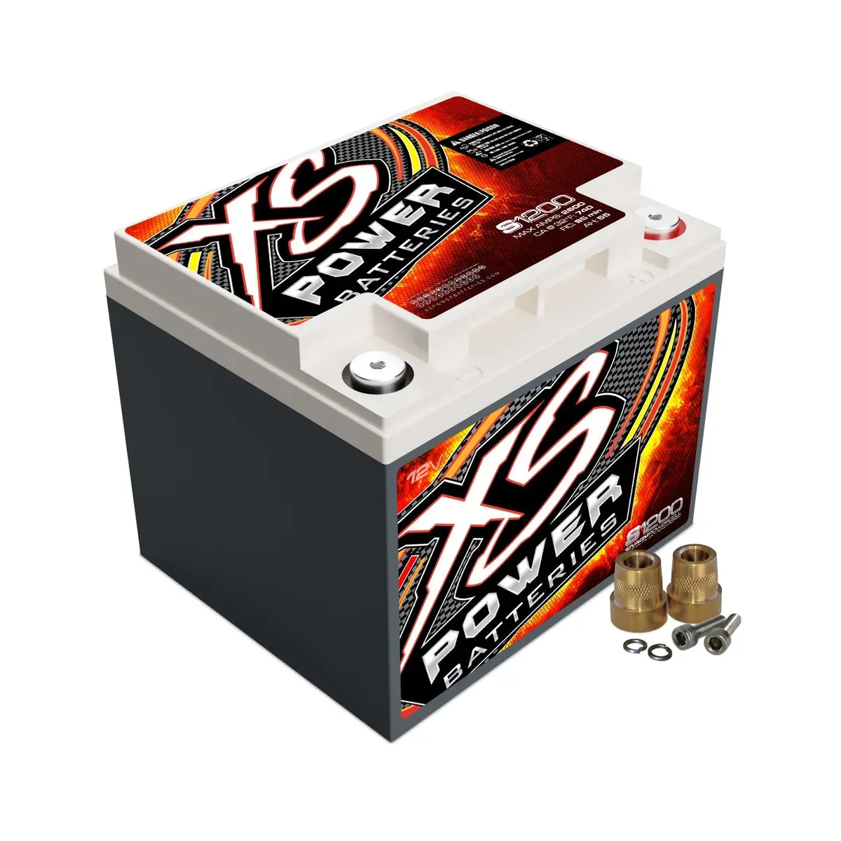 Xs Power S1200 12 Volt Agm 2600 Amp Sealed Starting/Racing Battery/Power Cell 1