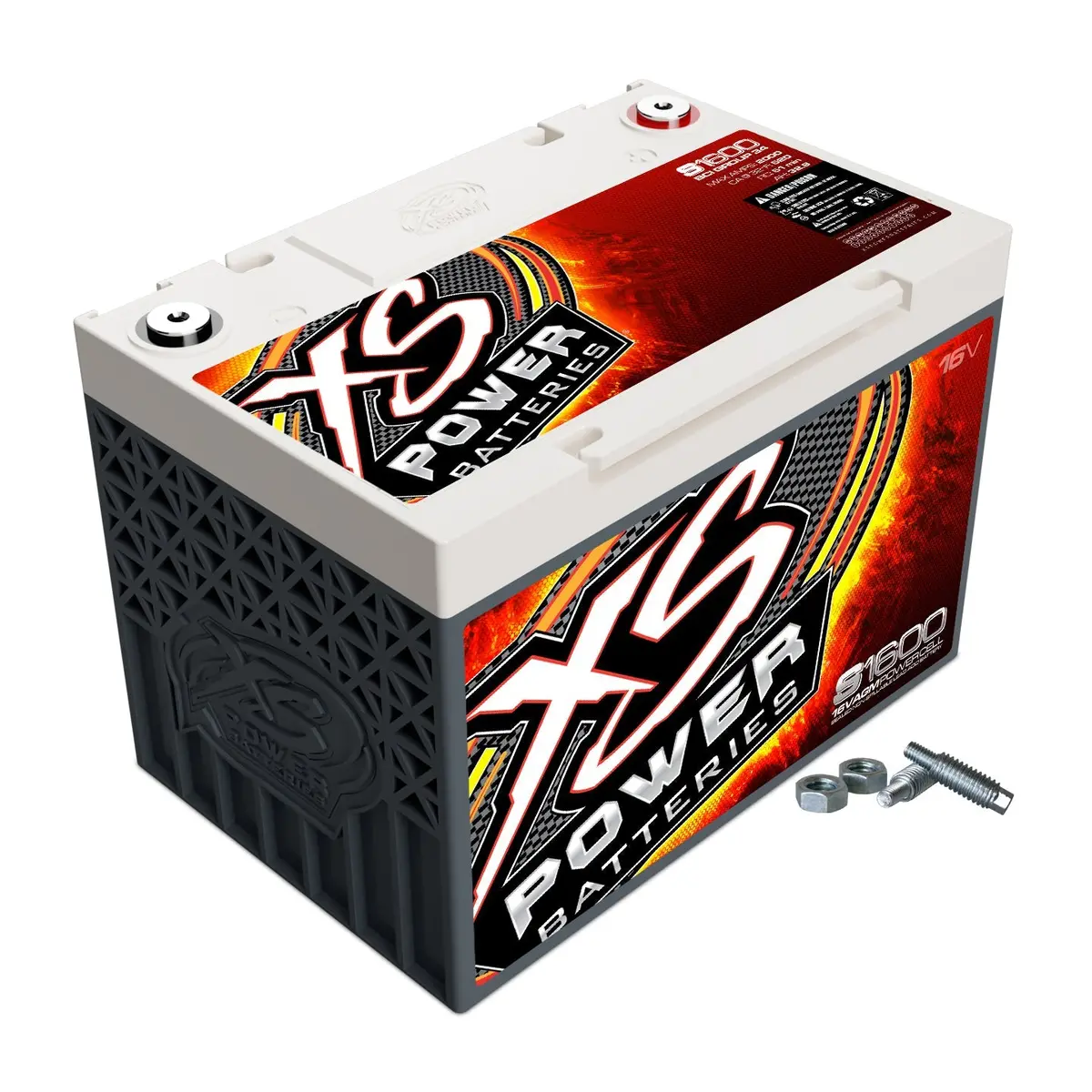 Xs Power S1600 16 Volt Agm 2000 Amp Sealed Starting/Racing Battery/Power Cell 1