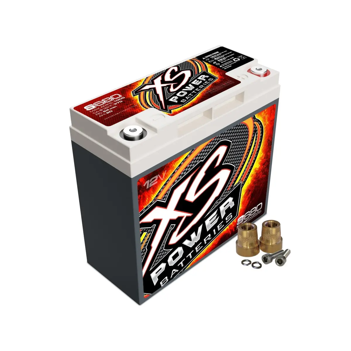 Xs Power S680  12 Volt Agm 1000 Amp Sealed Starting/Racing Battery/Power Cell 1