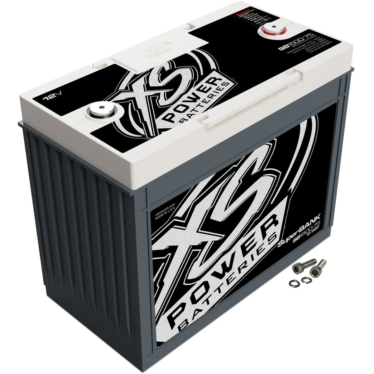 Xs Power Sb1500-75 12V Bci Group Gc12 Super Capacitor Bank, Max Power 12,000W, 1,500 Farad 1