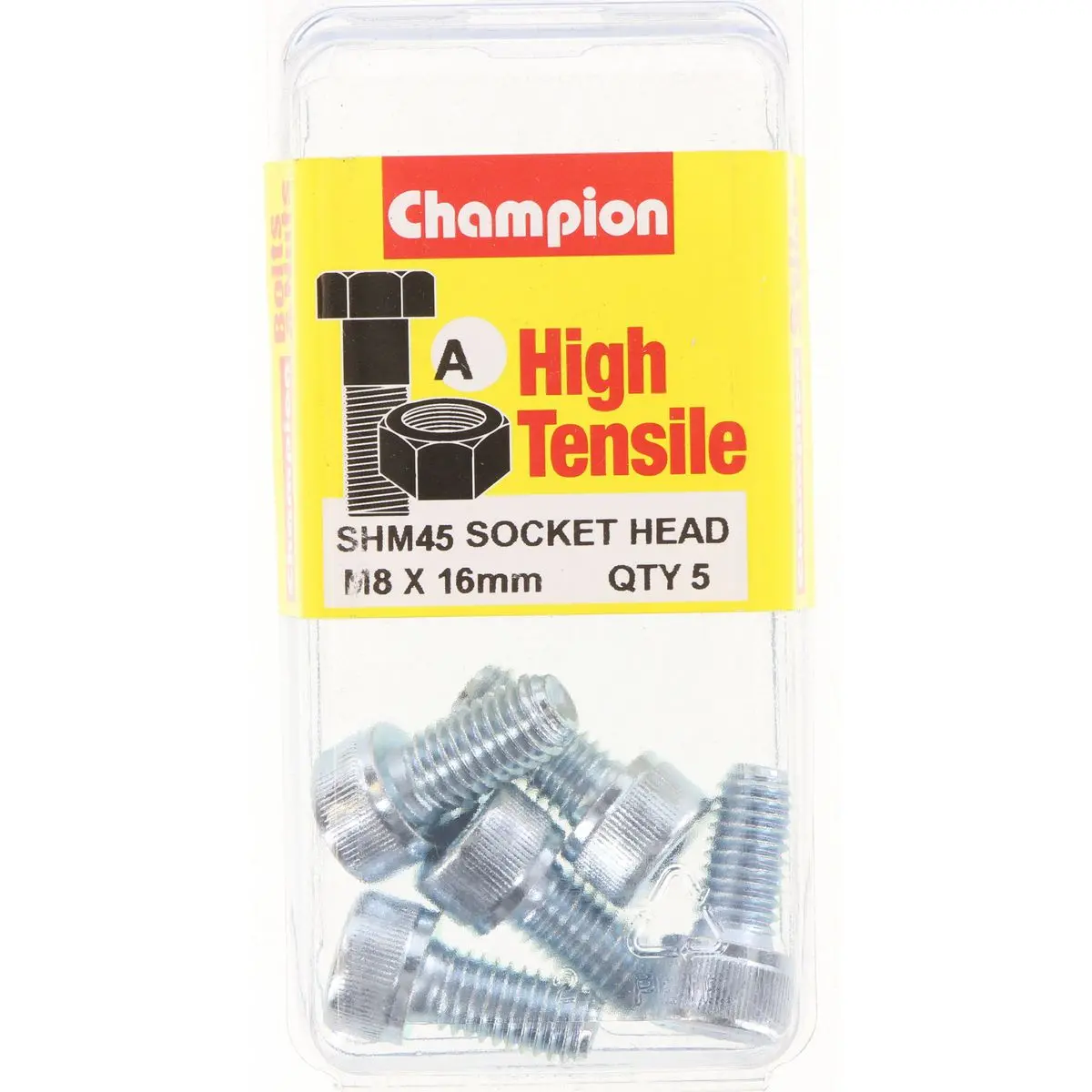 Champion Blister Screw Socket Head Metric 8 X 16-Shm45 1