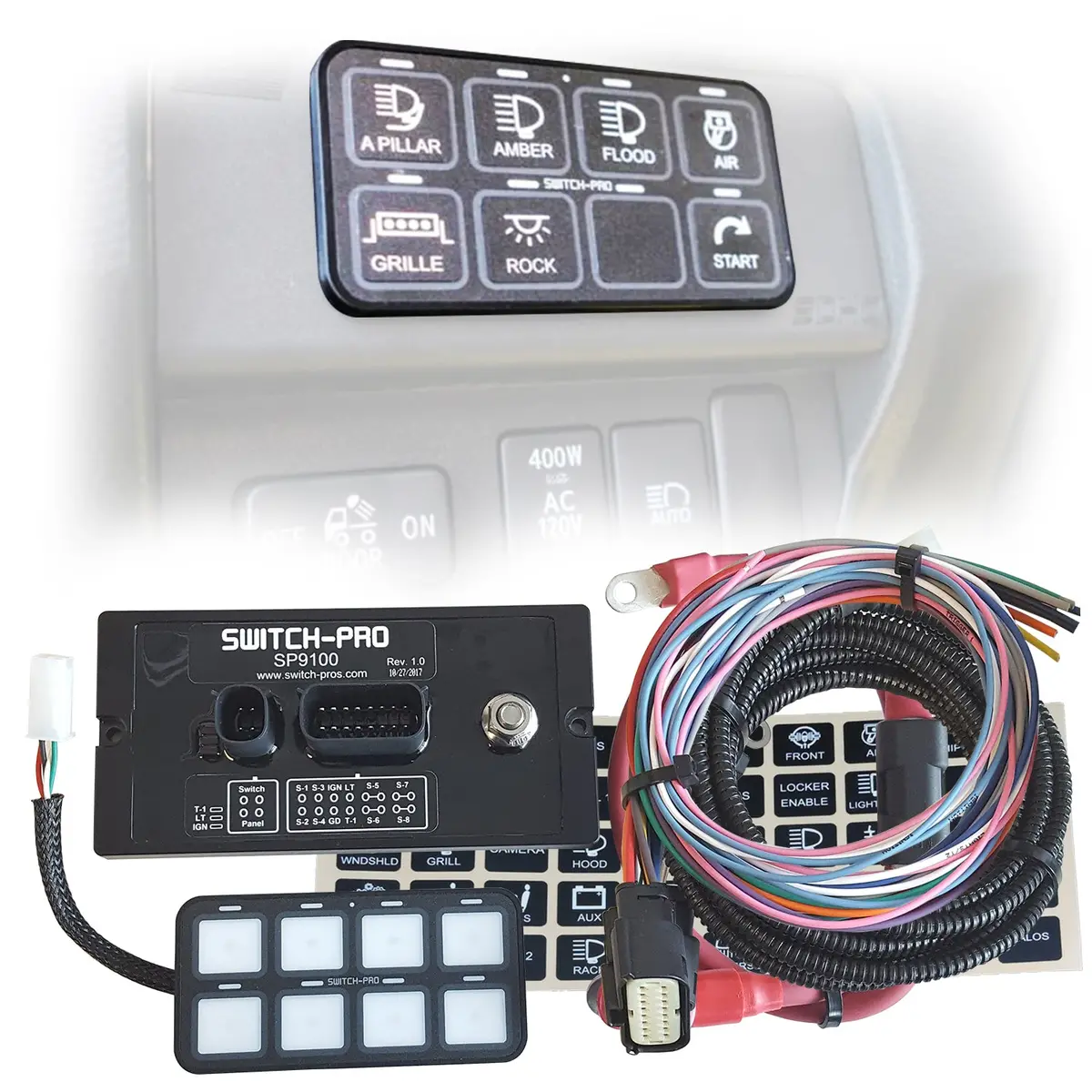 Switch Pros Sp-9100 Universal 8 Switch Wiring System 1