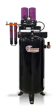 Tsunami Pure-10T -  Tsunami 10Hp Desiccant Air Dryer With Pneumatic Drains, 60 Gallon Air Receiver, Pn: 21999-0955 1