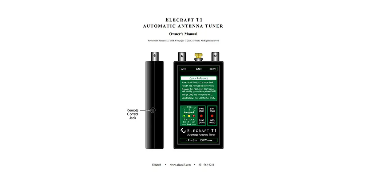 E740079_T1 Atu, Owner's Manual 1