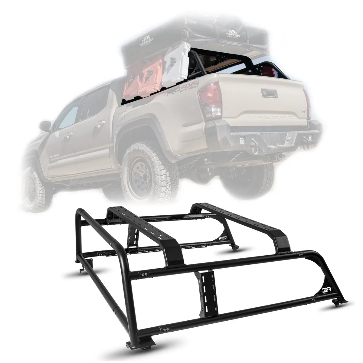 Body Armor 4X4 Overland Bed Rack For 2016-2023 Toyota Tacoma 1