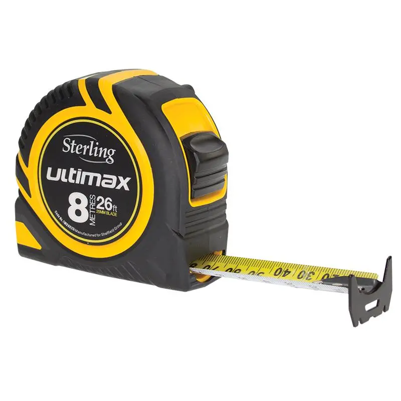 Sterling Ultimax Tape Measure 8M X 25Mm Metric  Tmx8025 1