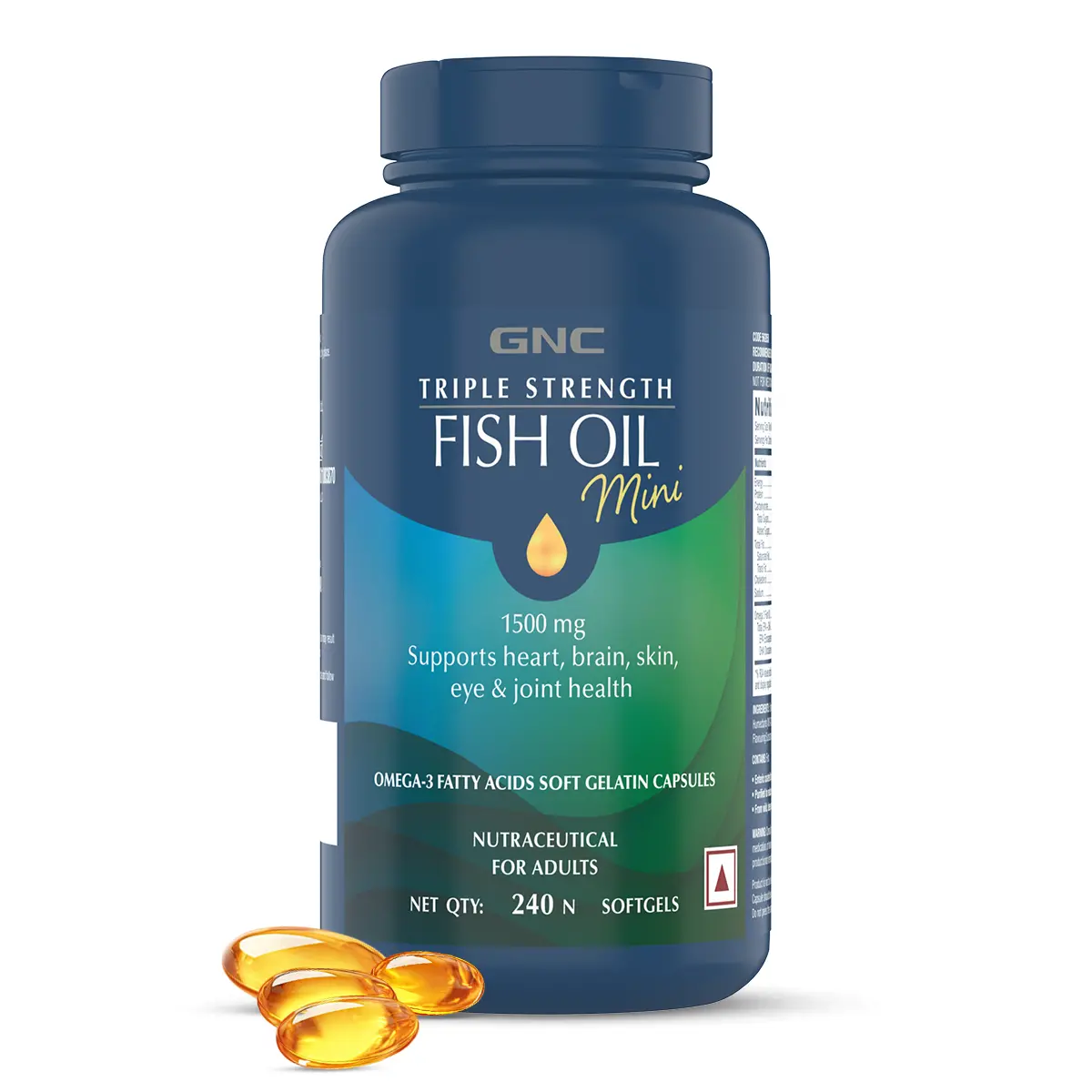 Gnc Triple Strength Fish Oil Mini| Expiry - 2024-02-29 1