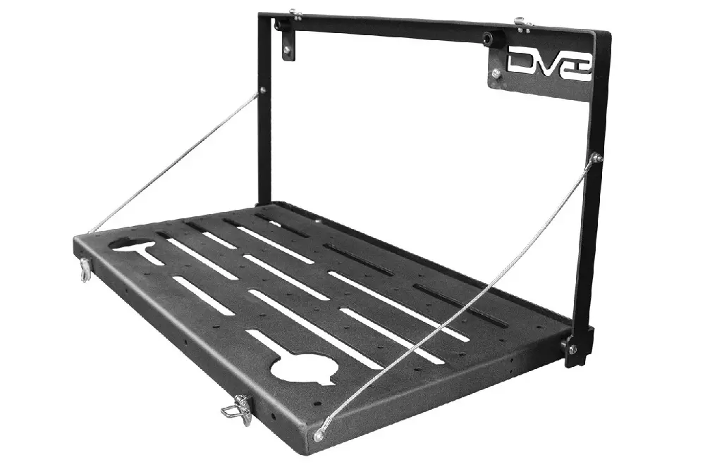Dv8 Offroad Rear Tailgate Folding Trail Table For '18+ Jeep Wrangler Jl / Jlu 1