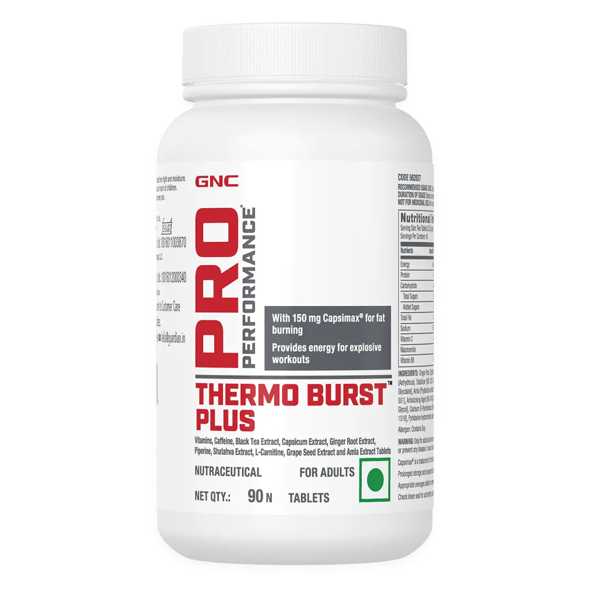 Gnc Pro Performance Thermo Burst Plus 1