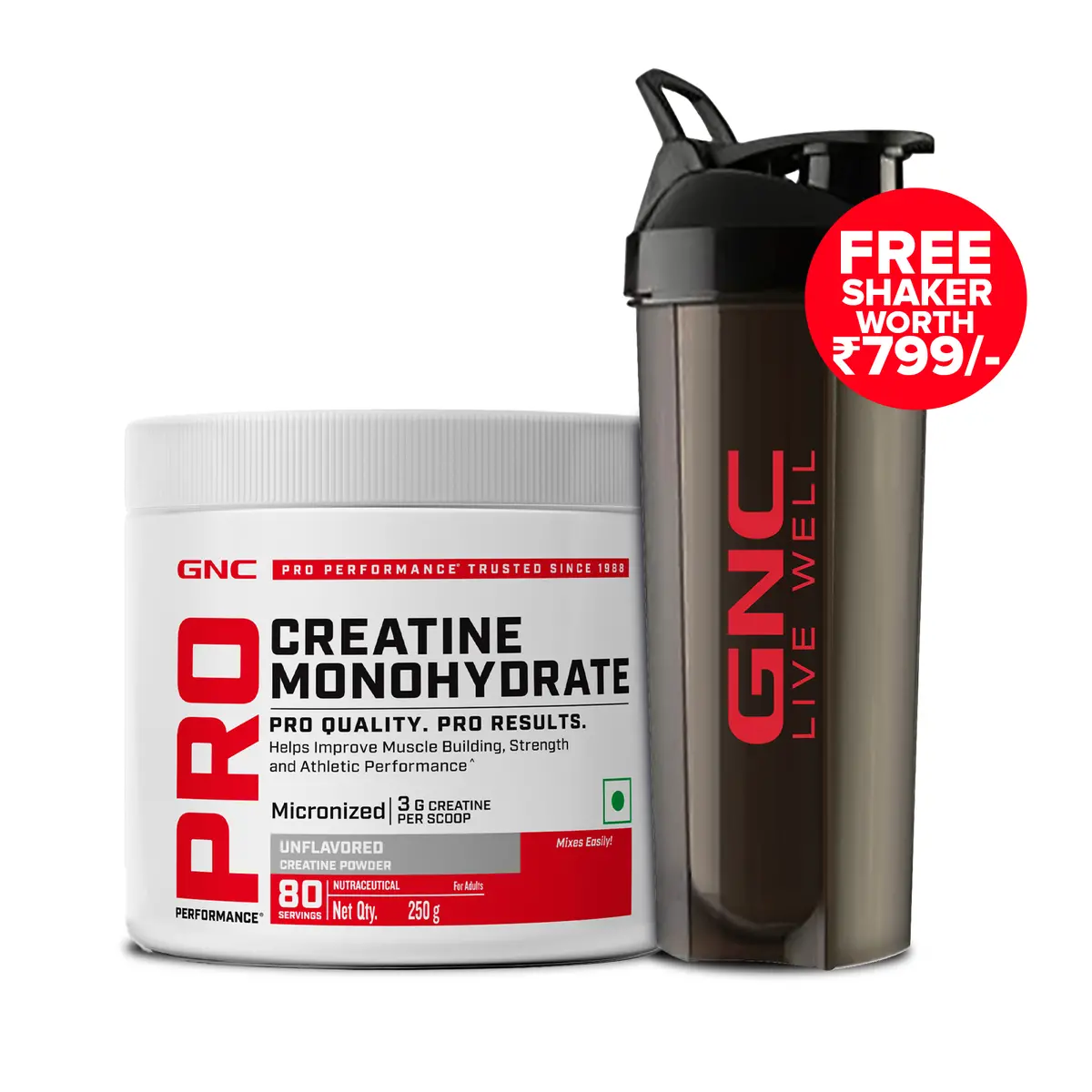 Gnc Pro Performance Creatine Monohydrate (100Gm Blueberry) 1